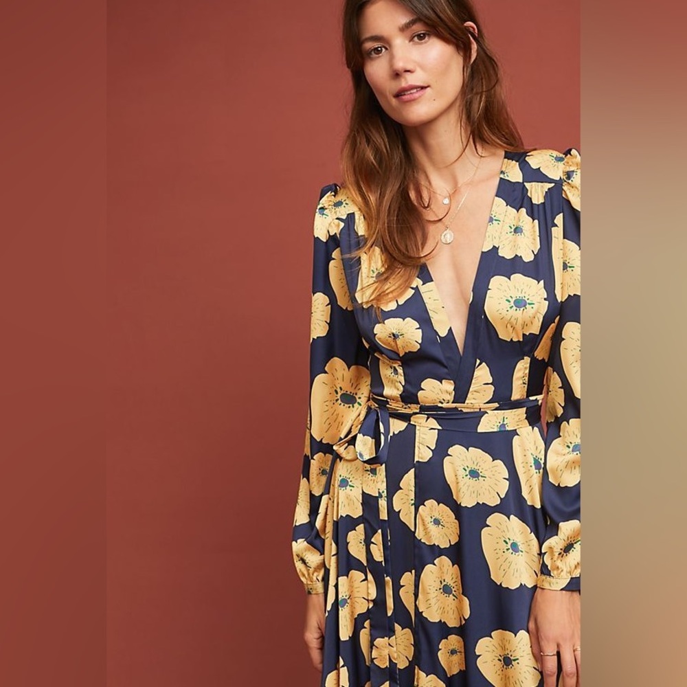 Floral Wrap Dress Anthropologie x Child of the Universe